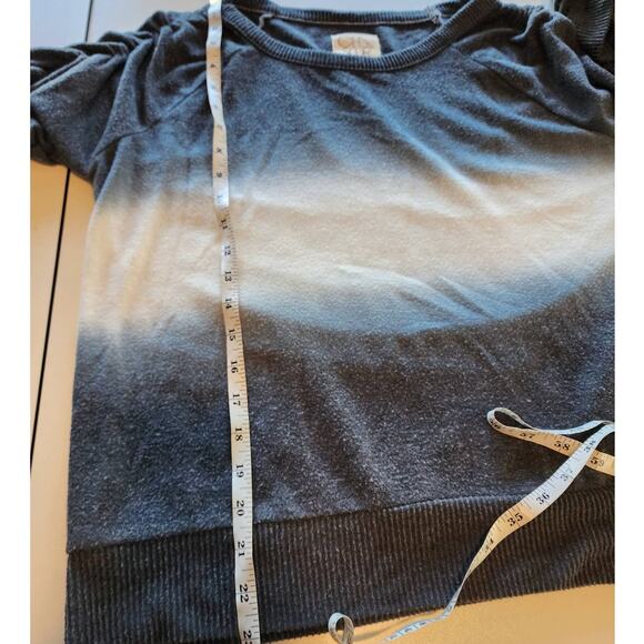Chaser Ombre Knit Shirred Long Sleeve Sweater size Large - Picture 6 of 7